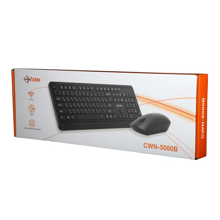 کیبورد و ماوس بی سیم فاطر مدل CWN-5000B ا Fater CWN-5000B Wireless Keyboard And Mouse