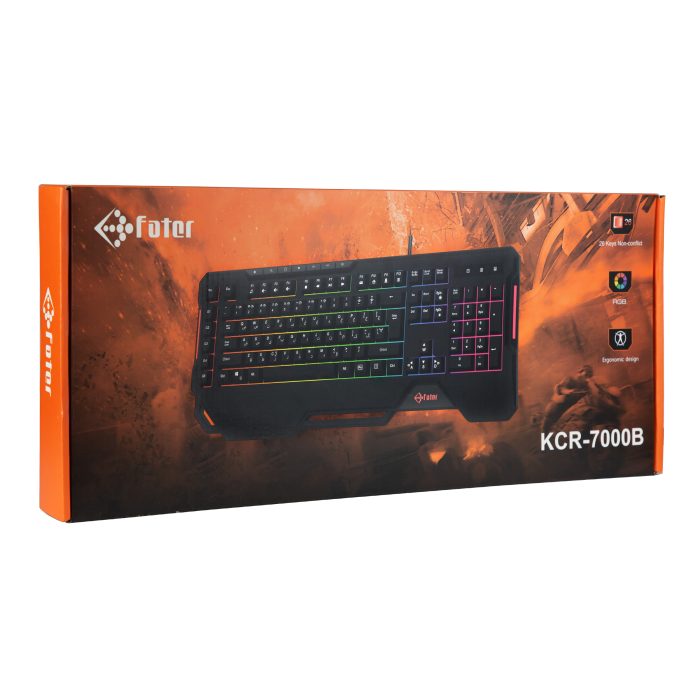 کیبورد مخصوص بازی فاطر مدل KCR-7000B ا Fater KCR-7000B Gaming Keyboard